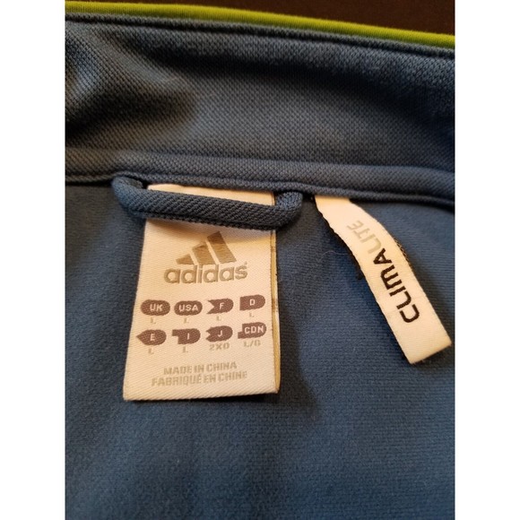 VTG ADIDAS Climalite SEATTLE SOUNDERS FC Training Zip Track Jacket Jersey Large - Picture 6 of 15